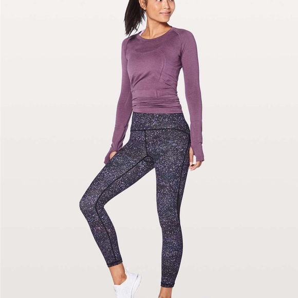 lululemon athletica Pants - EUC Lululemon Train Times 7/8 Pants Crystalline Multi Black Size 8